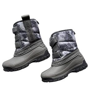OshKosh B'gosh Gray and Black Baby Boots
